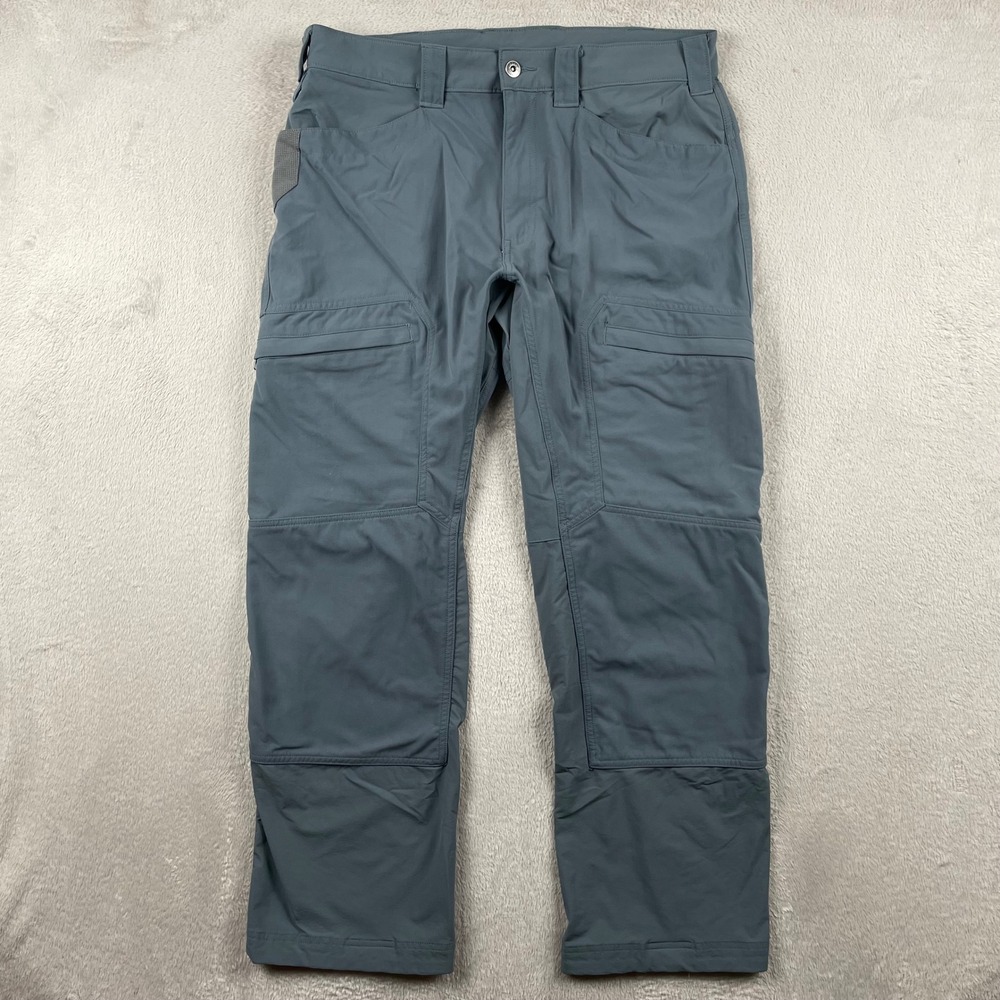 Alaskan Hardgear Quickhatch Cargo Pants Men 34x30 Blue Vented Double Knee Hiking